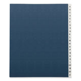 Expanding Desk File, 20 Dividers, Alpha Index, Letter Size, Blue Cover