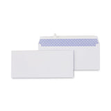 Peel Seal Strip Security Tint Business Envelope, #10, Square Flap, Self-adhesive Closure, 4.25 X 9.63, White, 500/box