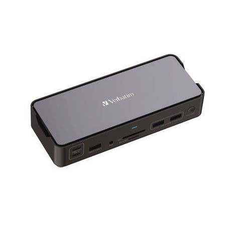 Usb-c Pro Docking Station 15-in-1, Audio/displayport/hdmi/micro Sd/rj45/sd/usb-a/usb-c, Gray