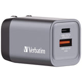 35 W 2-port Gan Wall Charger, Black/gray