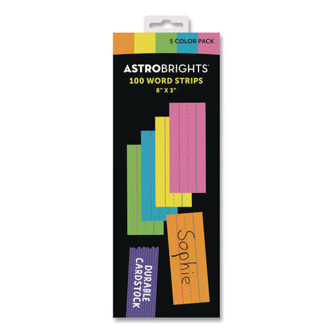 Word Strips, Small, Assorted Colors, 100/pack