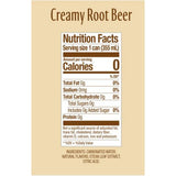 Zero Sugar Naturally Sweetened Soda, Creamy Root Beer, 12 Oz Can, 12/carton