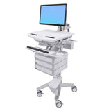 StyleView® Cart with LCD Arm, 3 Drawers (1x3)