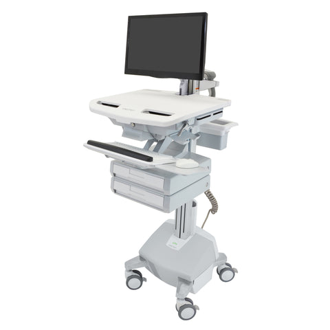 StyleView® Cart with LCD Arm, LiFe Powered, 2 Drawers (1x2)