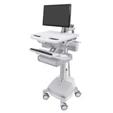 StyleView® Cart with LCD Arm, SLA Powered, 2 Drawer (2x1)