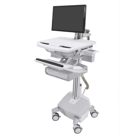 StyleView® Cart with LCD Arm, LiFe Powered, 2 Drawers (2x1)