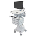 StyleView® Cart with LCD Pivot, SLA Powered, 9 Drawers (3x3)