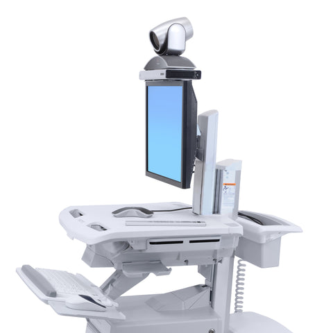 StyleView® Telemedicine Cart, Single Monitor, Powered