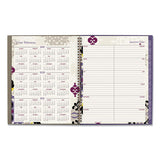 Vienna Weekly-monthly Appointment Book, 11 X 8.5, Purple, 2021