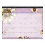 Paper Flowers Desk Pad, 22 X 17, 2022