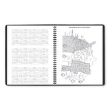 Monthly Planner, 11 X 9, Black, 2021-2022