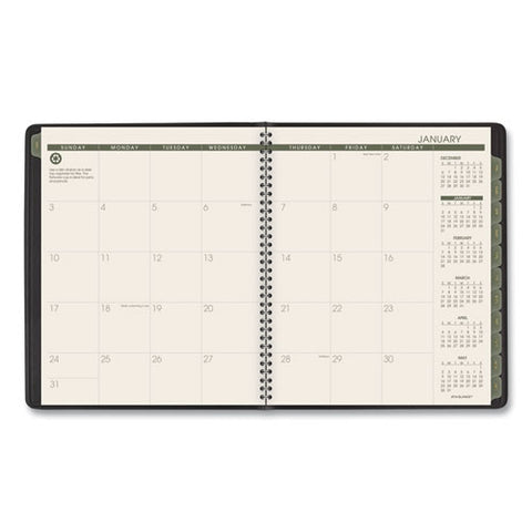 Recycled Monthly Planner, 11 X 9, Black, 2021