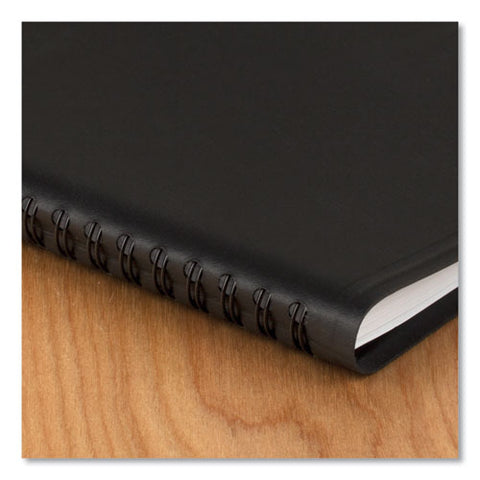 Weekly Appointment Book, 11 X 8.25, Black, 2021-2022