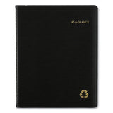 Recycled Weekly-monthly Classic Appointment Book, 11 X 8.25, Black, 2021