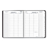 Triple View Weekly-monthly Appointment Book, 11 X 8.25, Black, 2021