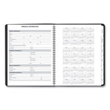 Triple View Weekly-monthly Appointment Book, 11 X 8.25, Black, 2021