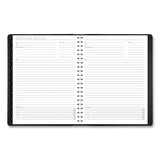 Contemporary Weekly-monthly Planner, Column, 11 X 8.25, Black Cover, 2022