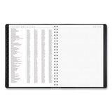 Contemporary Weekly-monthly Planner, Column, 11 X 8.25, Black Cover, 2022