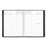 Contemporary Weekly-monthly Planner, Column, 11 X 8.25, Black Cover, 2022