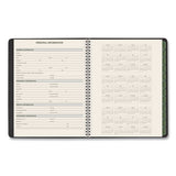 Recycled Weekly-monthly Classic Appointment Book, 8.75 X 7, Black, 2021