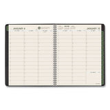 Recycled Weekly-monthly Classic Appointment Book, 8.75 X 7, Black, 2021