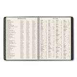 Recycled Weekly-monthly Classic Appointment Book, 8.75 X 7, Black, 2021