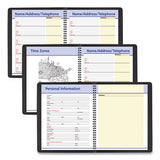 Quicknotes Weekly-monthly Appointment Book, 10 X 8, Black, 2021