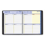 Quicknotes Weekly-monthly Planner, 10 X 8, Black, 2021-2022