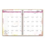 Watercolors Weekly-monthly Planner, 11 X 8.5, Watercolors, 2021-2022