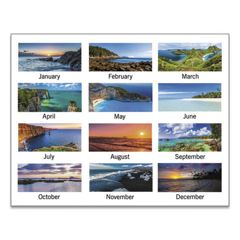 Seascape Panoramic Desk Pad, 22 X 17, 2022