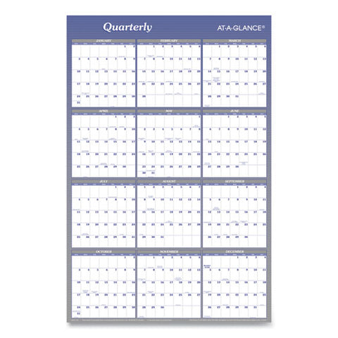 Vertical-horizontal Erasable Wall Planner, 24 X 36, 2022