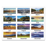 Scenic Three-month Wall Calendar, 12 X 27, 2022