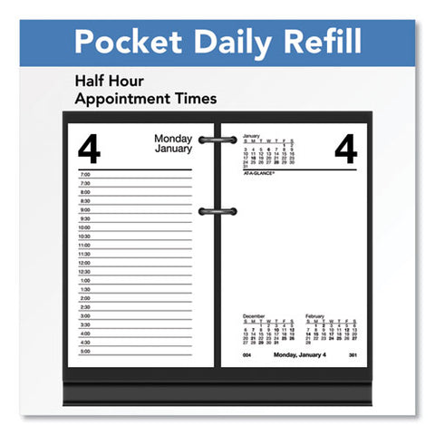 Desk Calendar Refill, 6 X 3.5, White, 2021