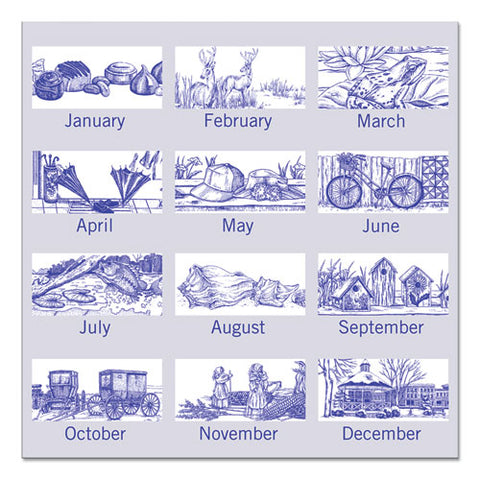 12-month Illustrator’s Edition Wall Calendar, 12 X 12, Illustrations, 2021