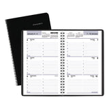 Block Format Weekly Appointment Book, 8.5 X 5.5, Black, 2021