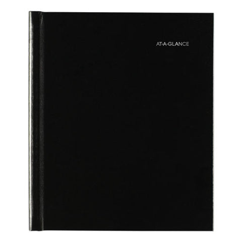 Hard-cover Monthly Planner, 8.5 X 7, Black, 2021