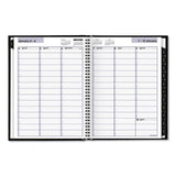 Hardcover Weekly Appointment Book, 11 X 8, Black, 2022