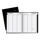 Hardcover Weekly Appointment Book, 11 X 8, Black, 2022