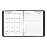 Executive Weekly-monthly Planner, 8.75 X 7, Black, 2021