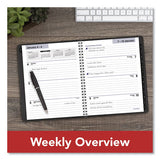 Executive Weekly-monthly Planner, 8.75 X 7, Black, 2021