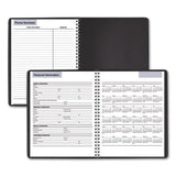 Weekly Planner, 8.75 X 7, Black, 2022