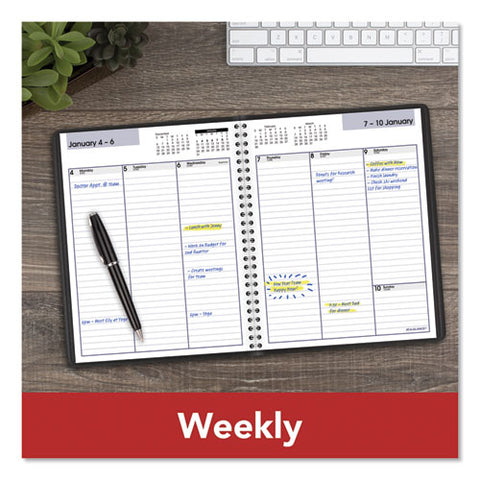 Weekly Planner, 8.75 X 7, Black, 2022