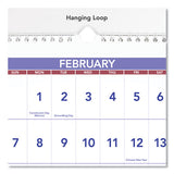 Horizontal-format Three-month Reference Wall Calendar, 24 X 12, 2022