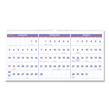 Horizontal-format Three-month Reference Wall Calendar, 24 X 12, 2022