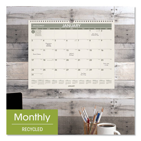 Recycled Wall Calendar, 15 X 12, 2022