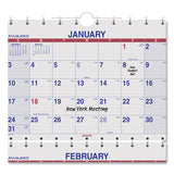 Move-a-page Three-month Wall Calendar, 12 X 27, Move-a-page, 2021