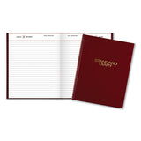 Standard Diary Daily Diary, Recycled, Red, 9.44 X 7.5, 2022