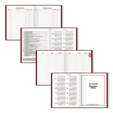 Standard Diary Daily Diary, Recycled, Red, 9.44 X 7.5, 2022