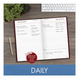 Standard Diary Daily Diary, Recycled, Red, 12.13 X 7.69, 2022