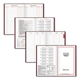 Standard Diary Recycled Daily Journal, Red, 12.13 X 7.69, 2022